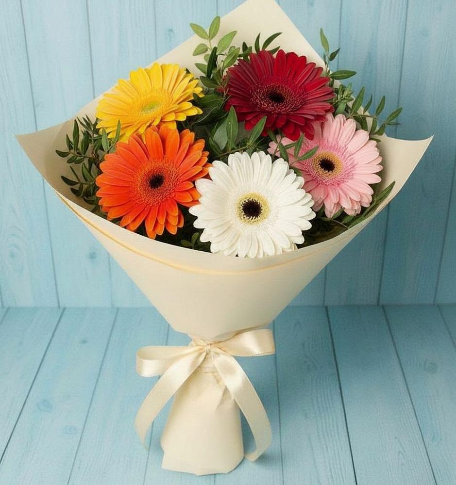 Букет цветов из: Герберы в Нехаевской