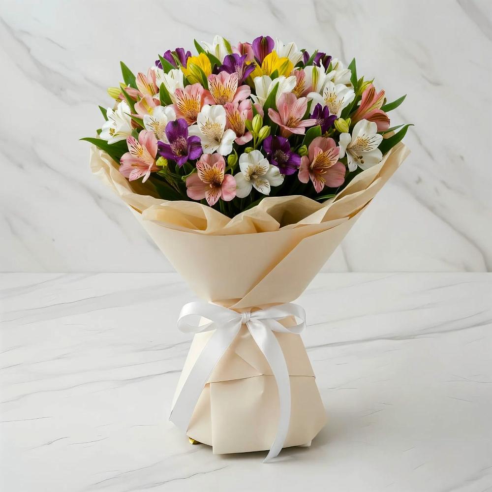 Букет цветов из: Альстромерии в Нехаевской