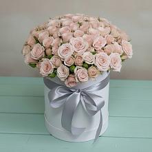 Цветочная композиция из Розы в шляпной коробке #REPLACE_PRED# Нехаевской