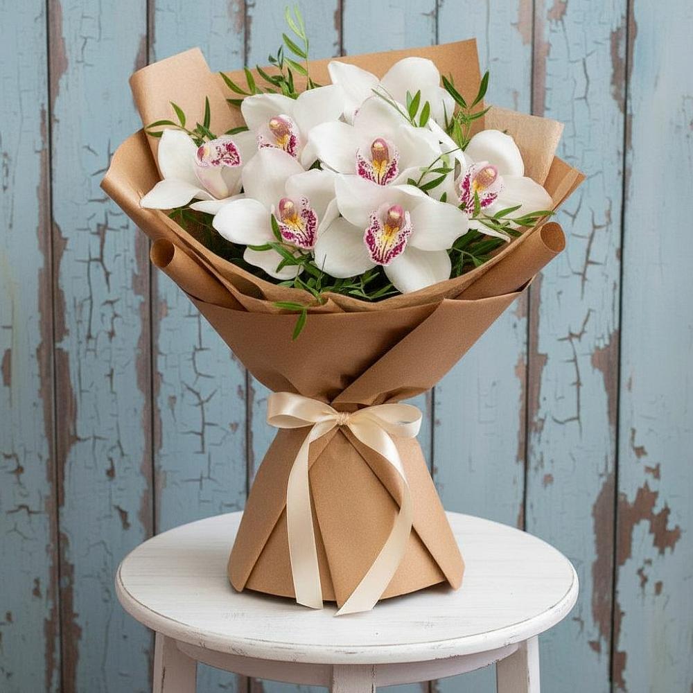 Букет цветов из: Орхидеи и Розы в Нехаевской