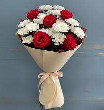 Букет цветов из:  Розы и Хризантемы в Нехаевской