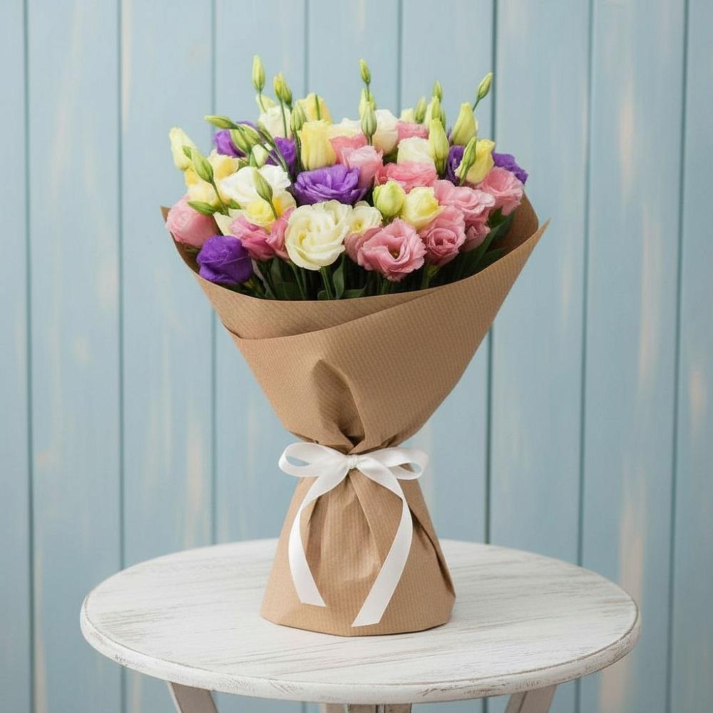 Букет цветов из: Лизиантусы в Нехаевской