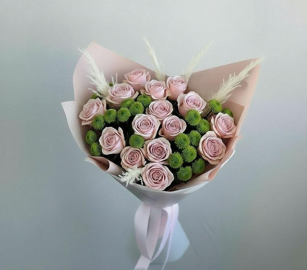 Букет цветов из: Розы и Хризантемы в Нехаевской