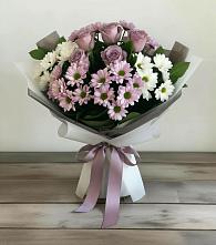 Букет цветов из:  Хризантемы и Розы в Нехаевской