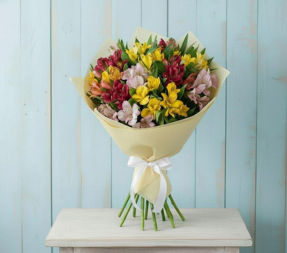 Букет цветов из: Альстромерии в Нехаевской