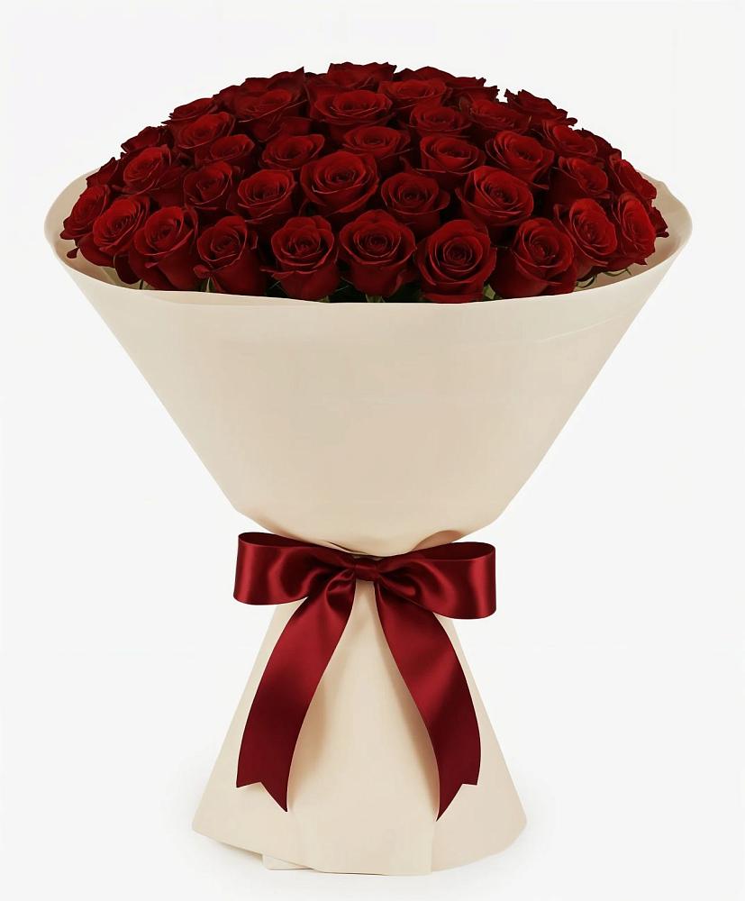 Букет 101 Бордовая роза Блэк Бакарра в Нехаевской