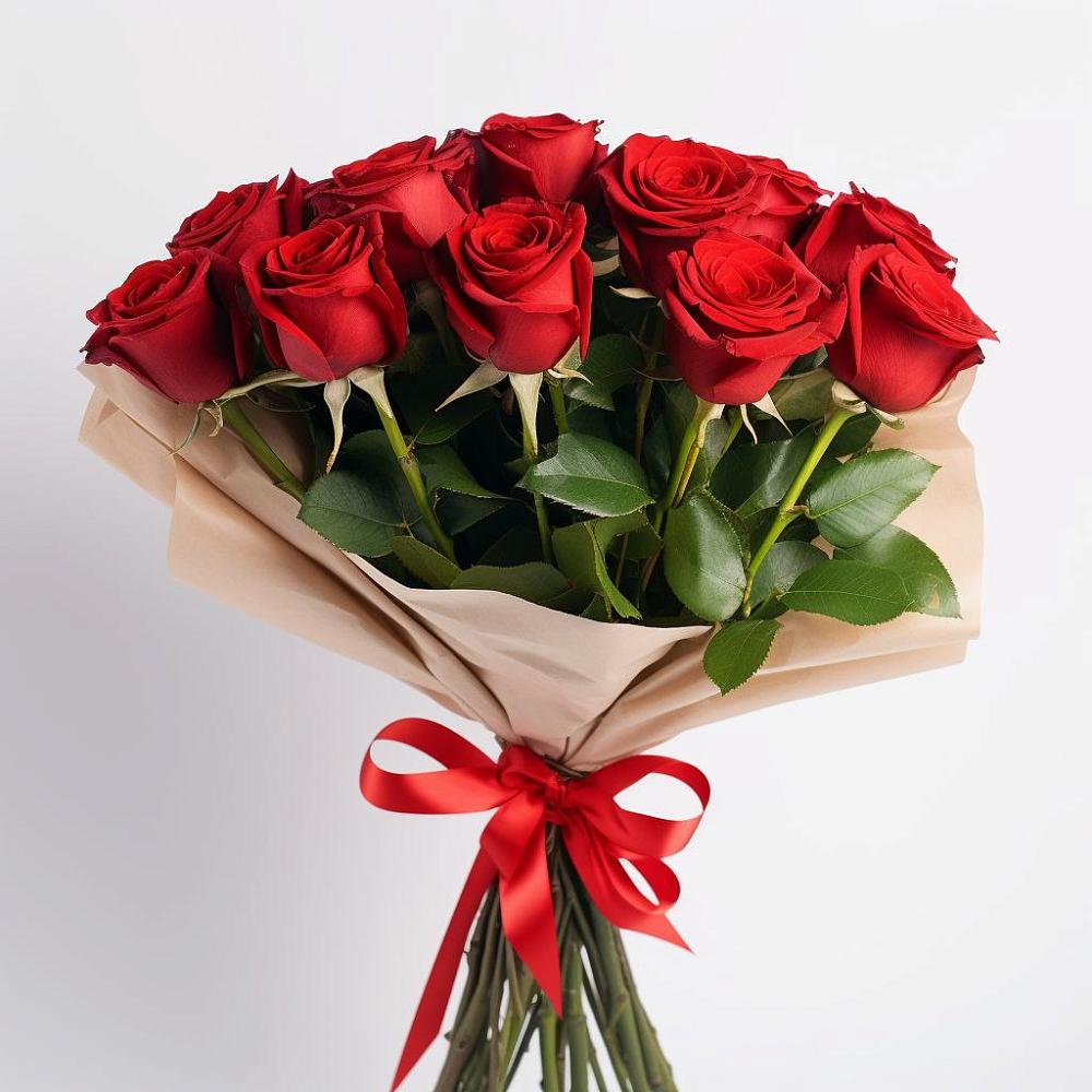 Букет 11 Красных роз Эдлесс Лав в Нехаевской