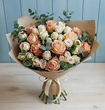 Букет цветов из:  Альстромерии и Розы в Нехаевской