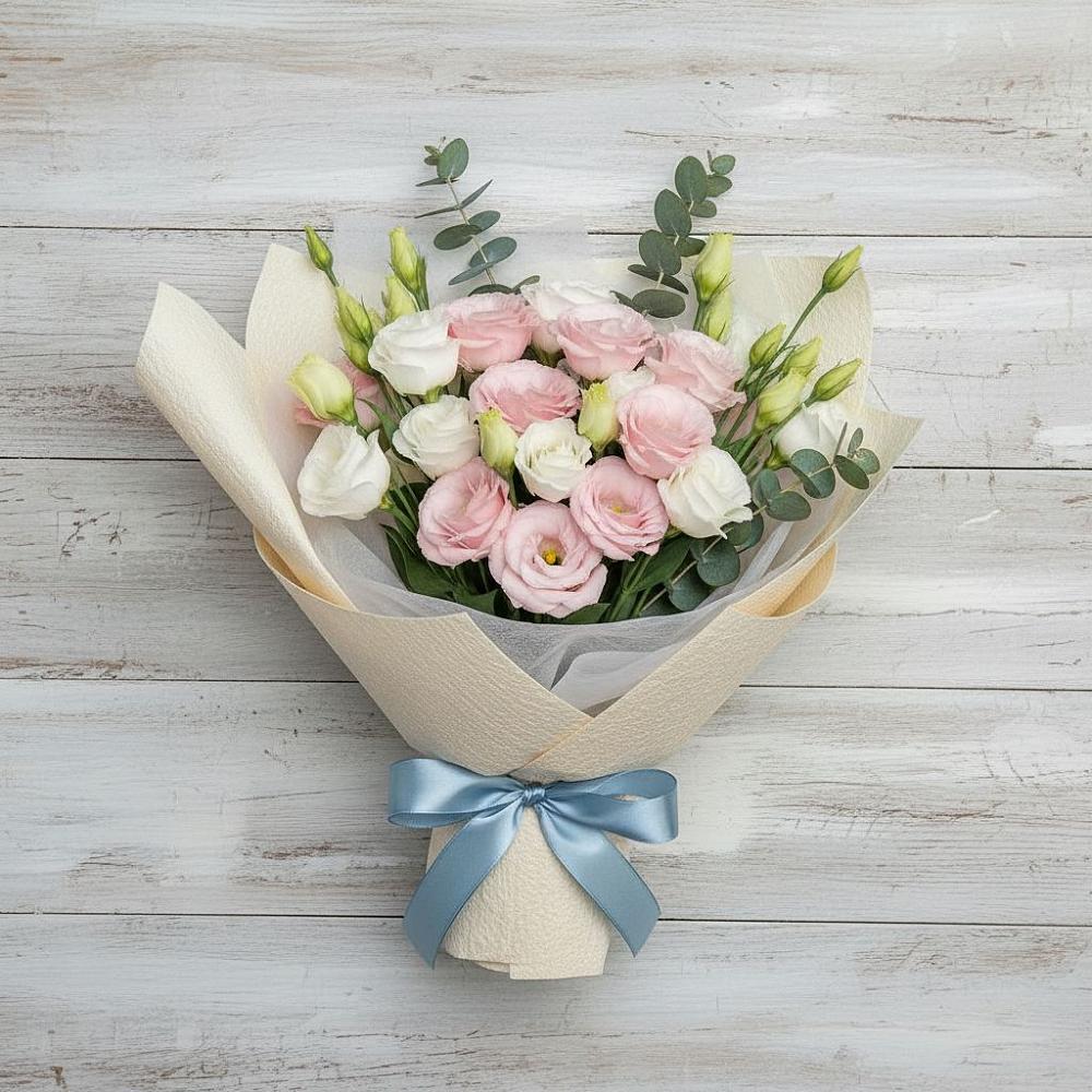 Букет цветов из: Лизиантусы в Нехаевской